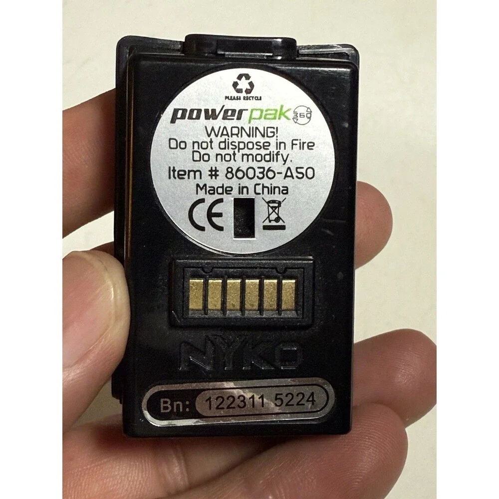 Xbox 360 Battery Pack Chargeable Battery Model# 86036-A50 Nyko 2 Pack